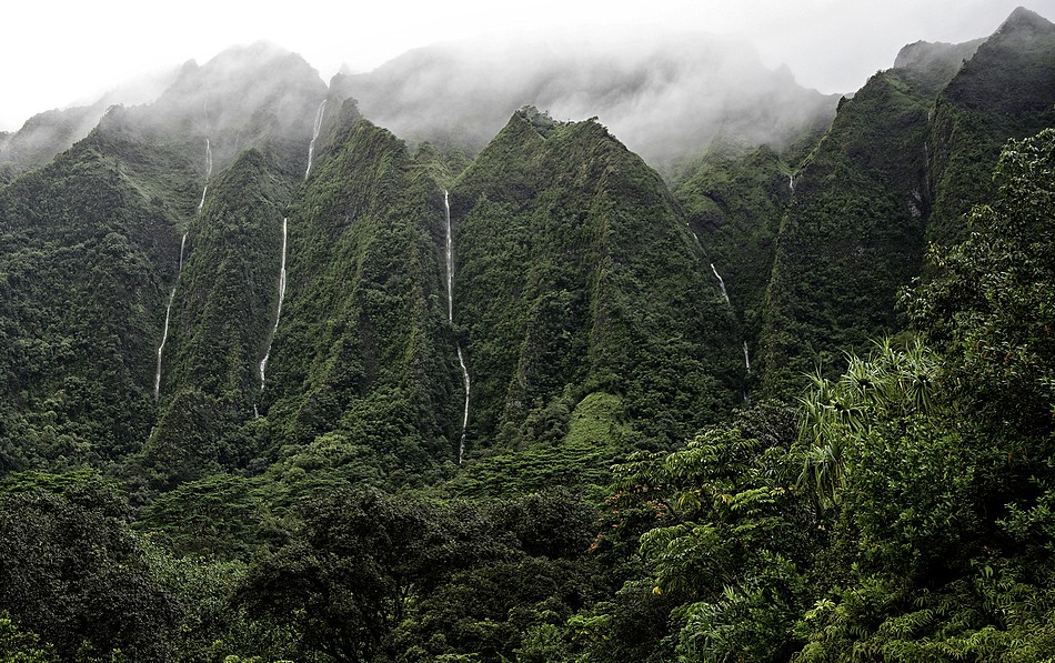 The Pali after heavy rain